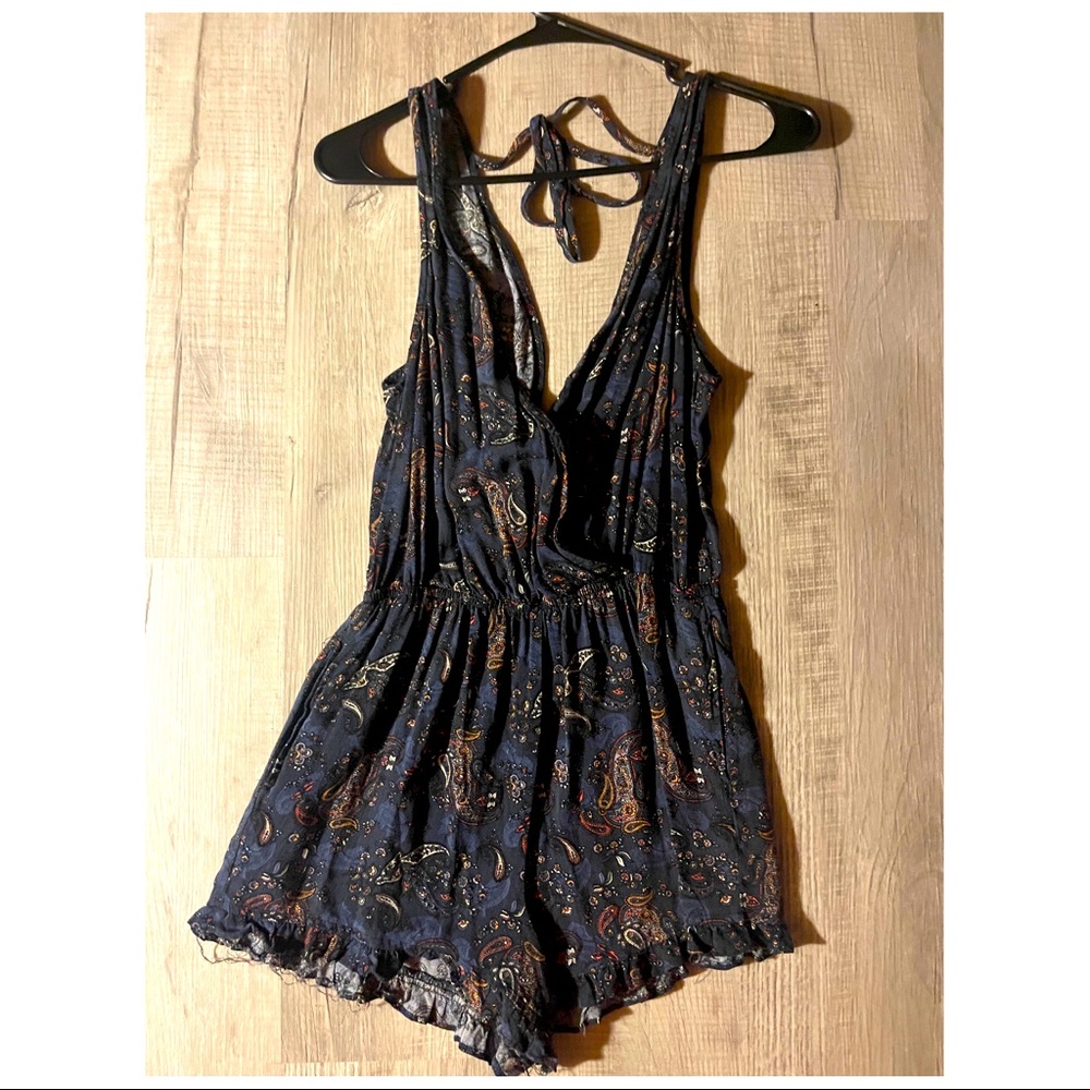 Cute navy romper